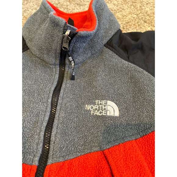 The North Face EG Tech MEDIUM Fleece Jacket Black GRAY Red denali - Picture 3 of 9